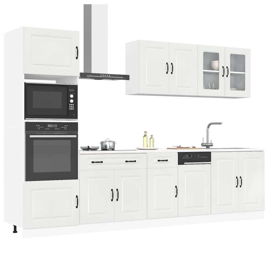 Set Mobili Da Cucina 7 Pz Kalmar Legno Vecchio In Truciolato