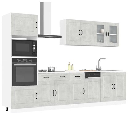 Set Mobili Da Cucina 7 Pz Kalmar Legno Vecchio In Truciolato