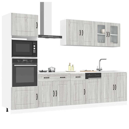 Set Mobili Da Cucina 7 Pz Kalmar Legno Vecchio In Truciolato