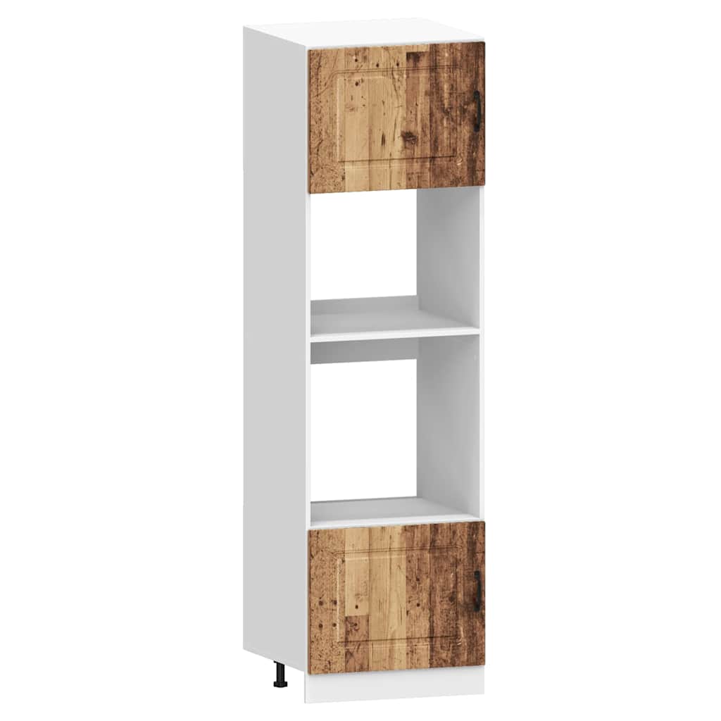 Set Mobili Da Cucina 7 Pz Kalmar Legno Vecchio In Truciolato