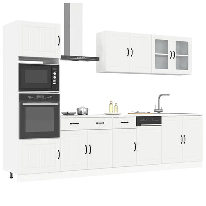 Set Mobili Da Cucina 7 Pz Kalmar Neri Legno Multistrato