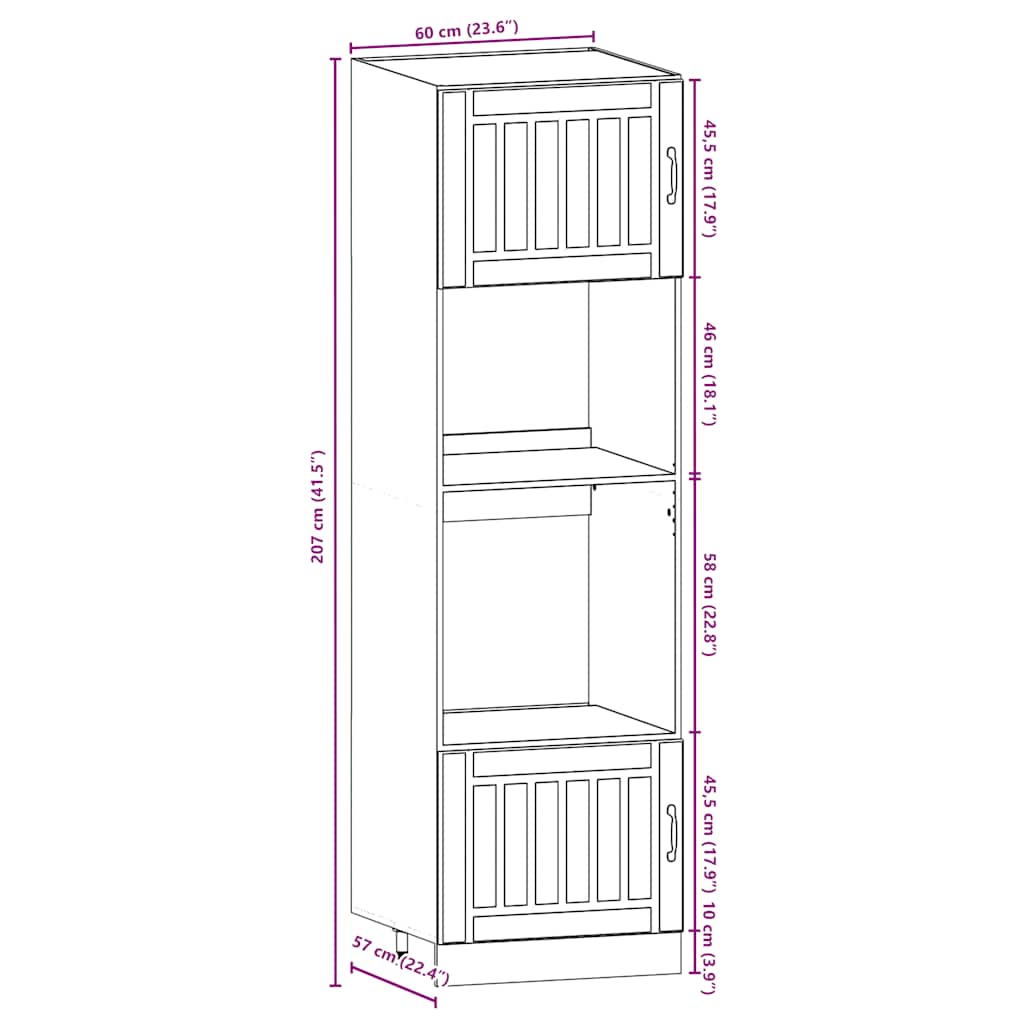 Set Mobili Da Cucina 7 Pz Kalmar Neri Legno Multistrato