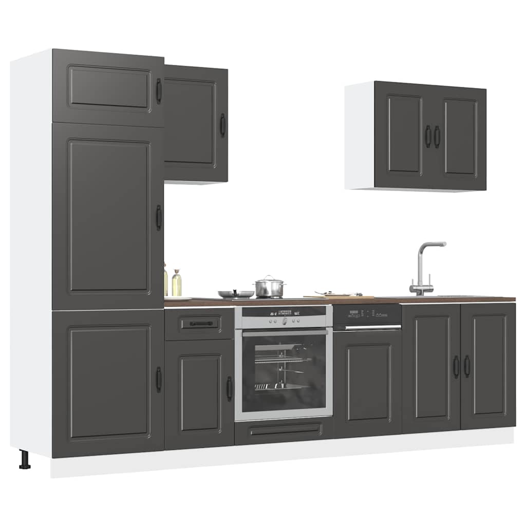 Set Mobili Da Cucina 7 Pz Kalmar In Truciolato