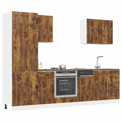 Set Mobili Da Cucina 7 Pz Kalmar In Truciolato