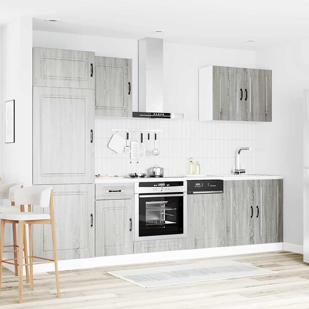 Set Mobili Da Cucina 7 Pz Kalmar In Truciolato