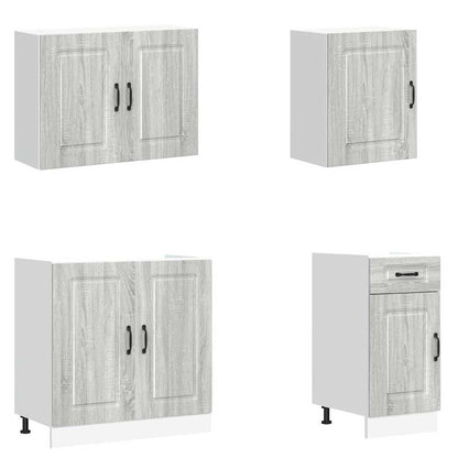 Set Mobili Da Cucina 7 Pz Kalmar In Truciolato