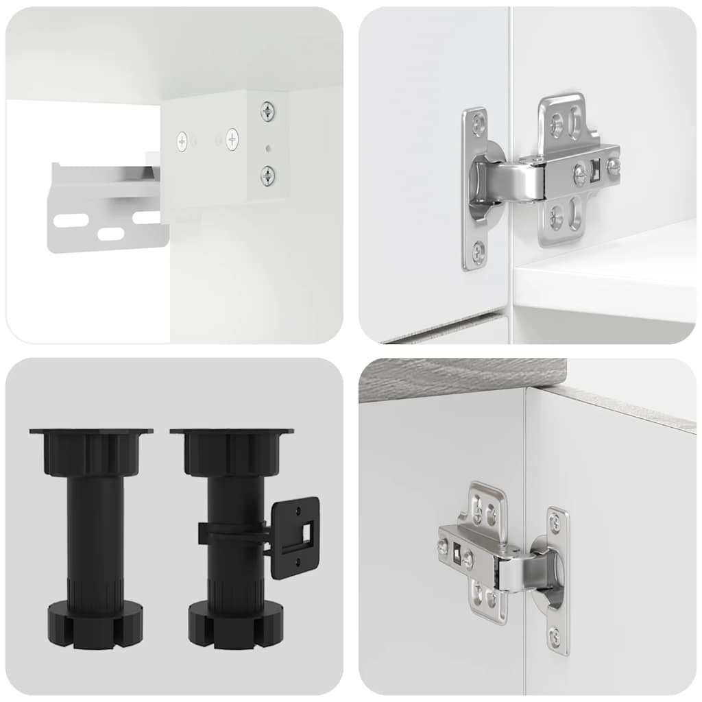 Set Mobili Da Cucina 7 Pz Kalmar In Truciolato