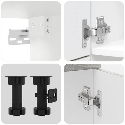 Set Mobili Da Cucina 7 Pz Kalmar In Truciolato