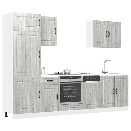 Set Mobili Da Cucina 7 Pz Kalmar In Truciolato