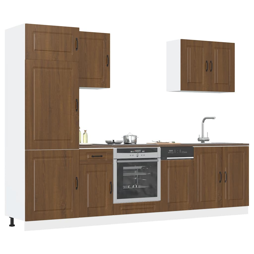 Set Mobili Da Cucina 7 Pz Kalmar In Truciolato