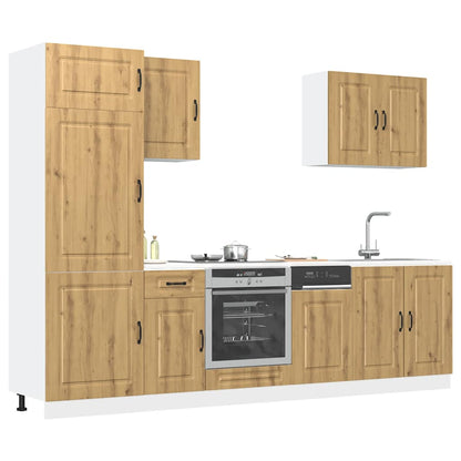 Set Mobili Da Cucina 7 Pz Kalmar In Truciolato