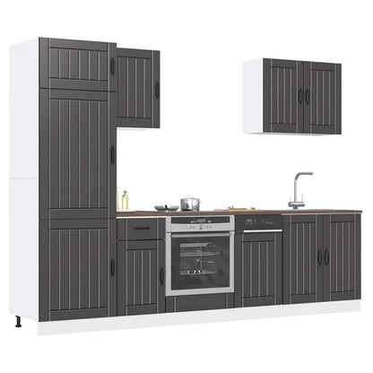Set Mobili Da Cucina 7 Pz Kalmar In Truciolato