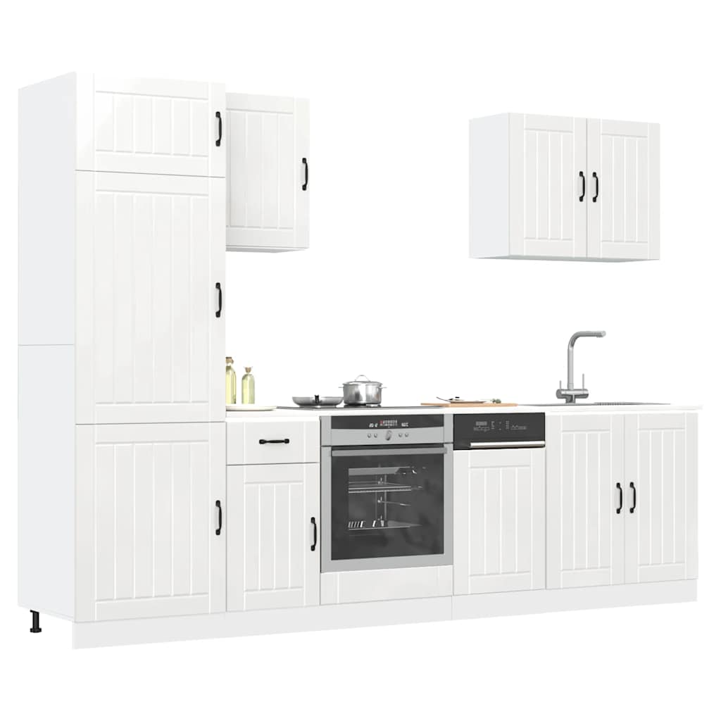Set Mobili Da Cucina 7 Pz Kalmar In Truciolato