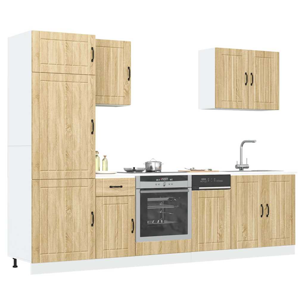 Set Mobili Da Cucina 7 Pz Kalmar In Truciolato