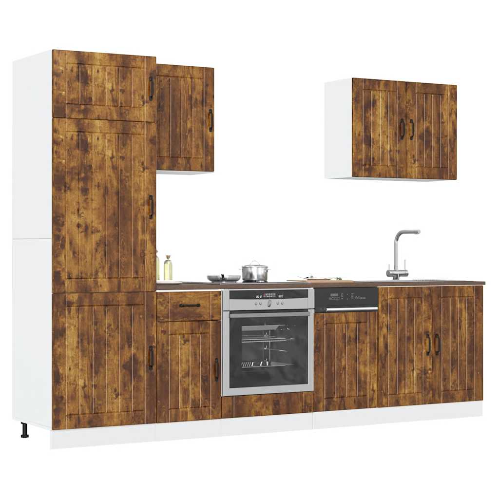 Set Mobili Da Cucina 7 Pz Kalmar In Truciolato
