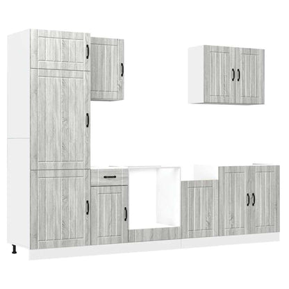 Set Mobili Da Cucina 7 Pz Kalmar In Truciolato