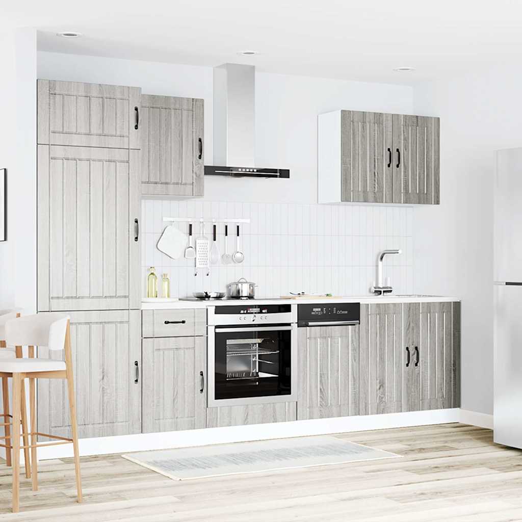 Set Mobili Da Cucina 7 Pz Kalmar In Truciolato
