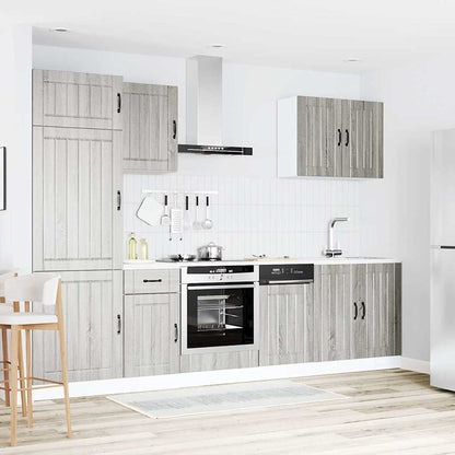 Set Mobili Da Cucina 7 Pz Kalmar In Truciolato