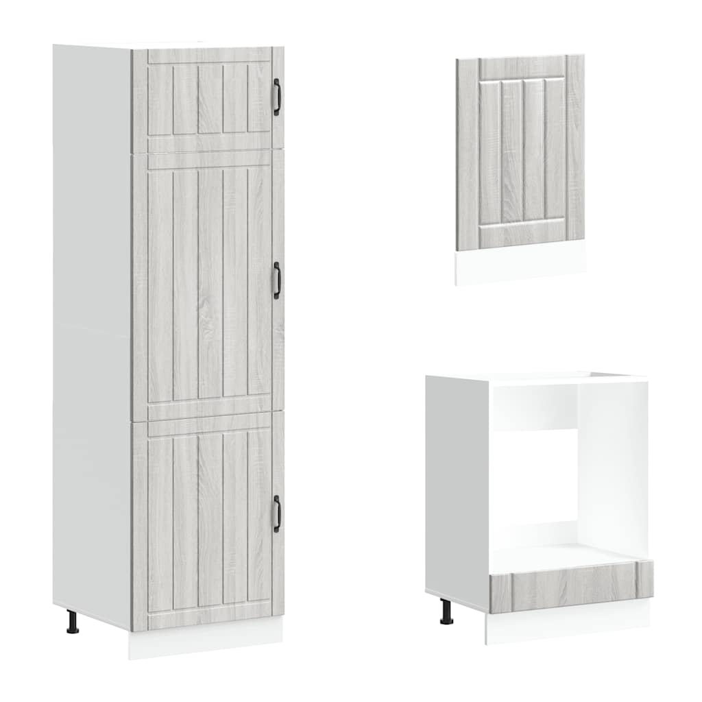 Set Mobili Da Cucina 7 Pz Kalmar In Truciolato