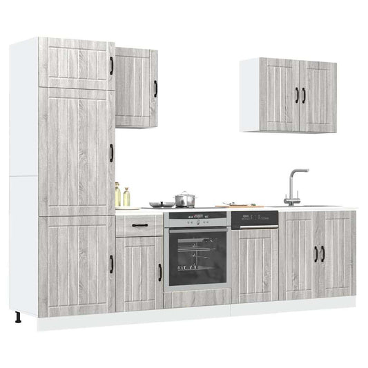 Set Mobili Da Cucina 7 Pz Kalmar In Truciolato