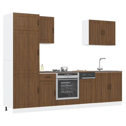 Set Mobili Da Cucina 7 Pz Kalmar In Truciolato