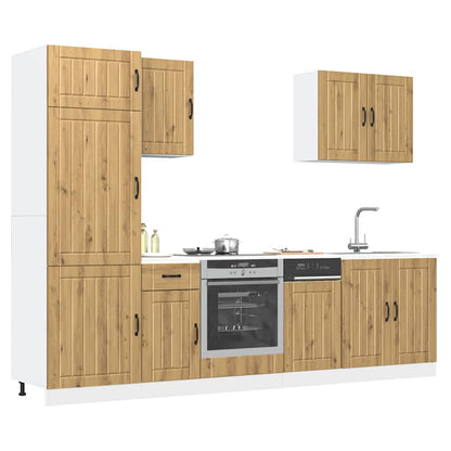 Set Mobili Da Cucina 7 Pz Kalmar In Truciolato