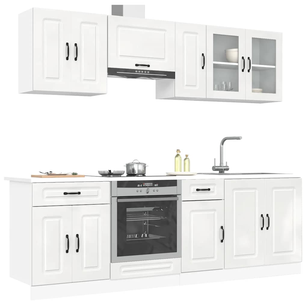 Set Mobili Da Cucina 8 Pz Kalmar In Truciolato