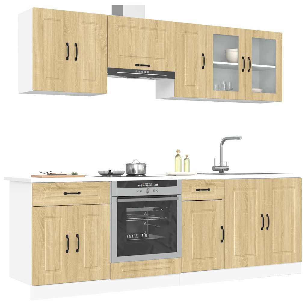 Set Mobili Da Cucina 8 Pz Kalmar In Truciolato