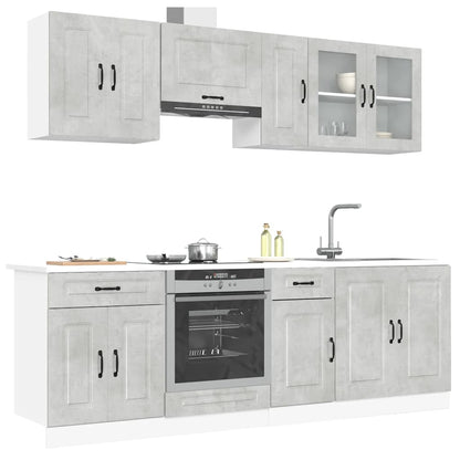 Set Mobili Da Cucina 8 Pz Kalmar In Truciolato