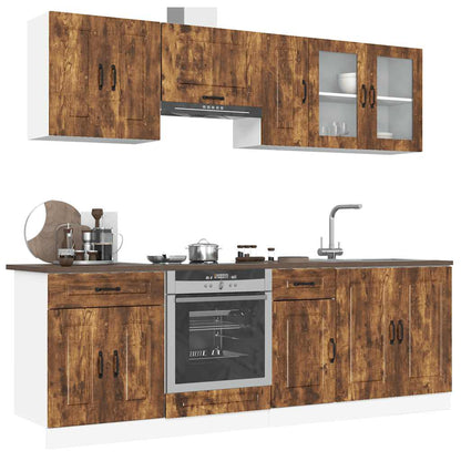 Set Mobili Da Cucina 8 Pz Kalmar In Truciolato