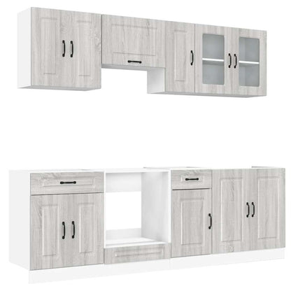 Set Mobili Da Cucina 8 Pz Kalmar In Truciolato