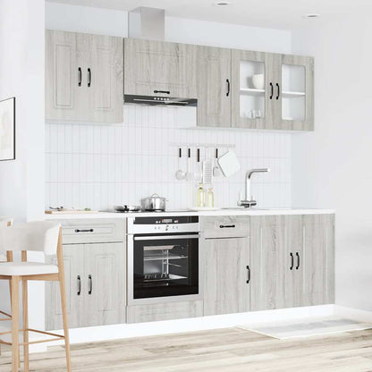 Set Mobili Da Cucina 8 Pz Kalmar In Truciolato