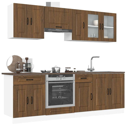 Set Mobili Da Cucina 8 Pz Kalmar In Truciolato