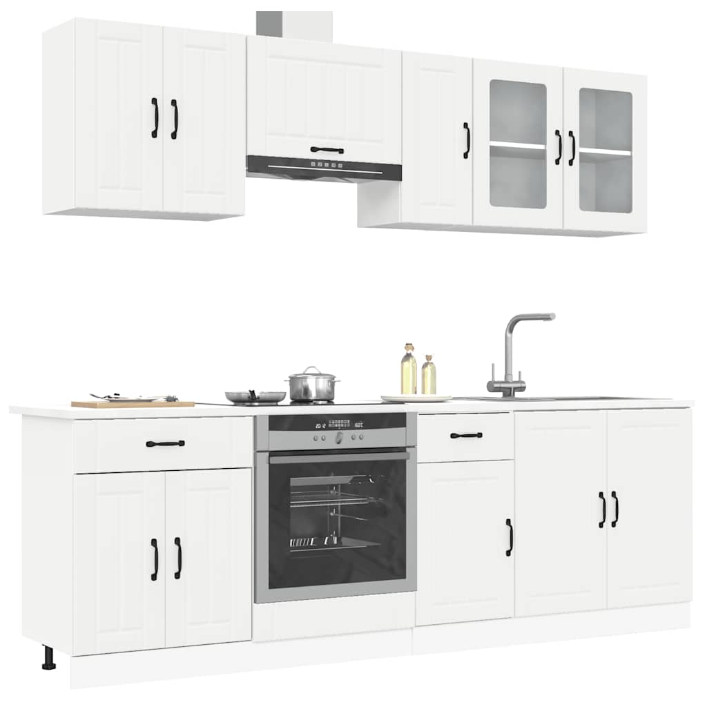 Set Mobili Da Cucina 8 Pz Kalmar In Truciolato