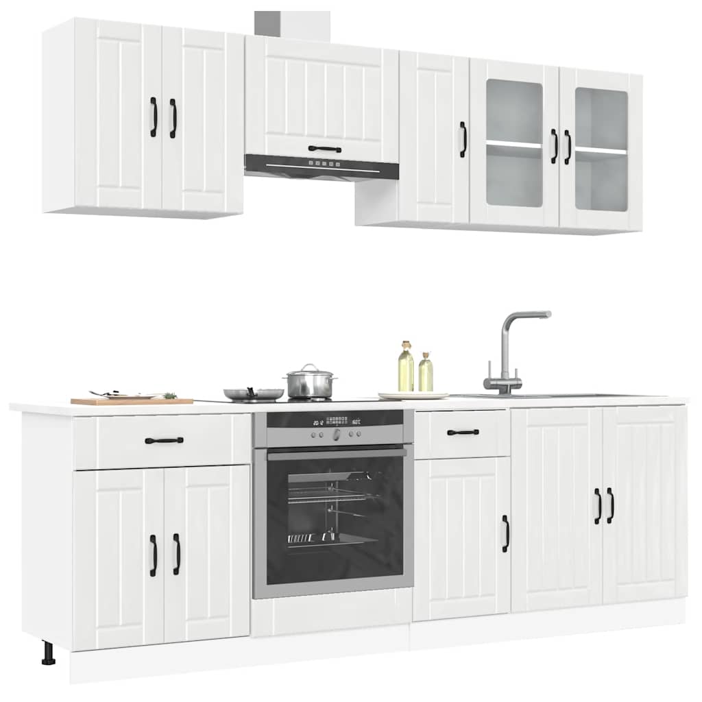 Set Mobili Da Cucina 8 Pz Kalmar In Truciolato