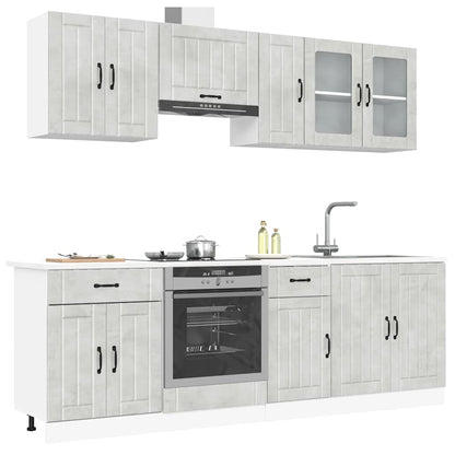 Set Mobili Da Cucina 8 Pz Kalmar In Truciolato