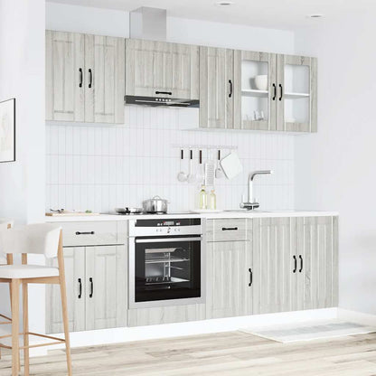 Set Mobili Da Cucina 8 Pz Kalmar In Truciolato