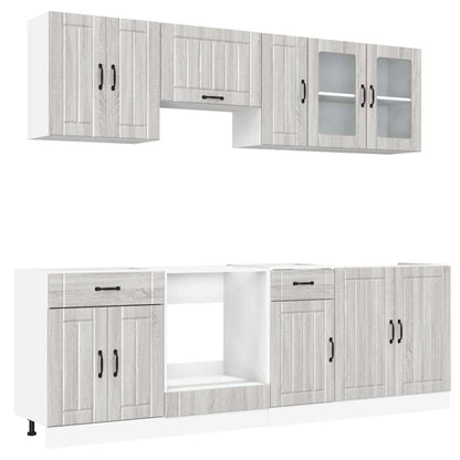 Set Mobili Da Cucina 8 Pz Kalmar In Truciolato