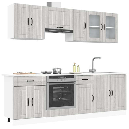 Set Mobili Da Cucina 8 Pz Kalmar In Truciolato