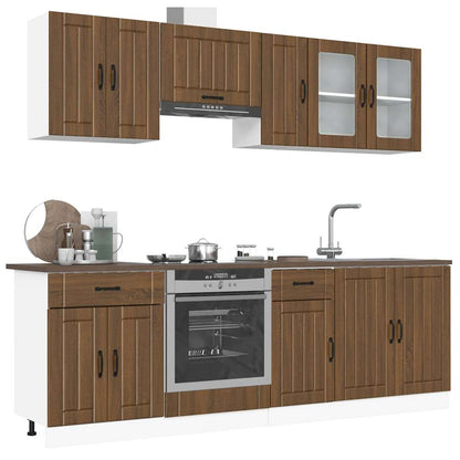Set Mobili Da Cucina 8 Pz Kalmar In Truciolato