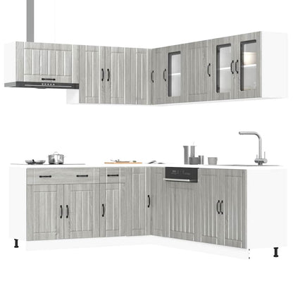 Set Mobili Da Cucina 11 Pz Lucca Bianchi Legno Multistrato