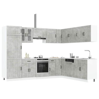 Set Mobili Da Cucina 14 Pz Lucca Bianchi Legno Multistrato