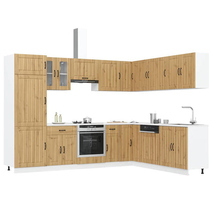 Set Mobili Da Cucina 14 Pz Lucca Bianchi Legno Multistrato