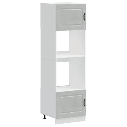 Armadi Forno 2 Pz Lucca In Legno Multistrato Grigio Cemento