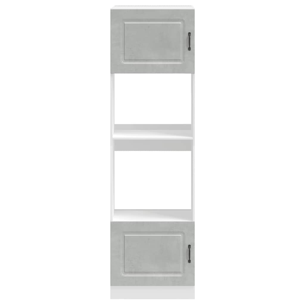 Armadi Forno 2 Pz Lucca In Legno Multistrato Grigio Cemento
