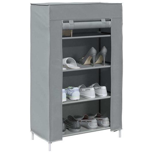 Scarpiera Grigio 60,5X30X97 Cm In Tessuto Non Tessuto Verde Scuro