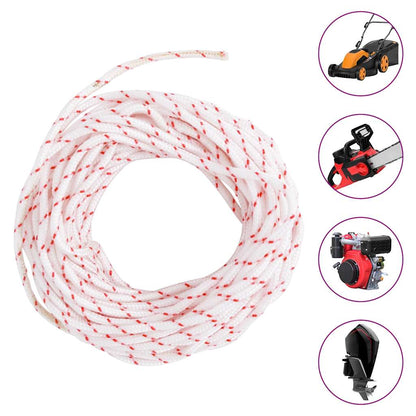 Fune Di Avviamento A Strappo Bianco E Rosso Ø 10 M In Nylon