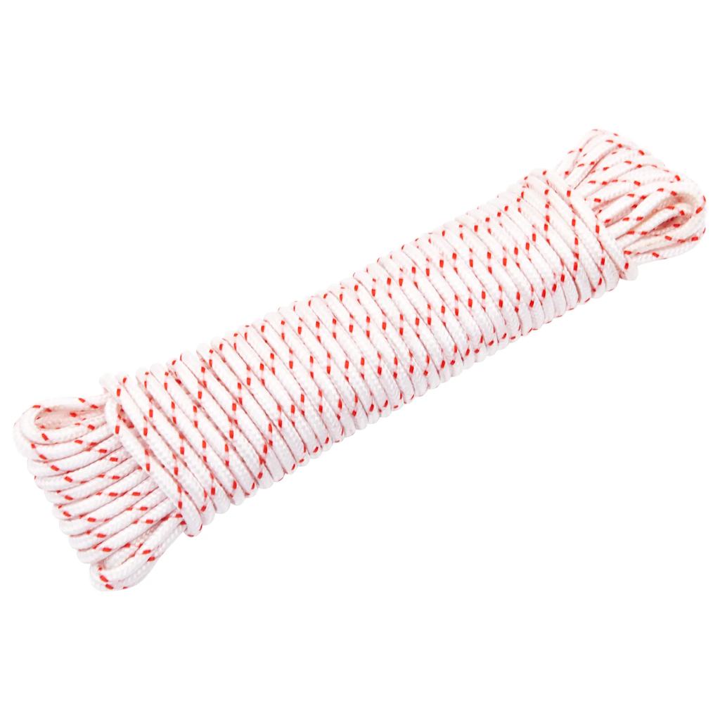 Fune Di Avviamento A Strappo Bianco E Rosso Ø 10 M In Nylon