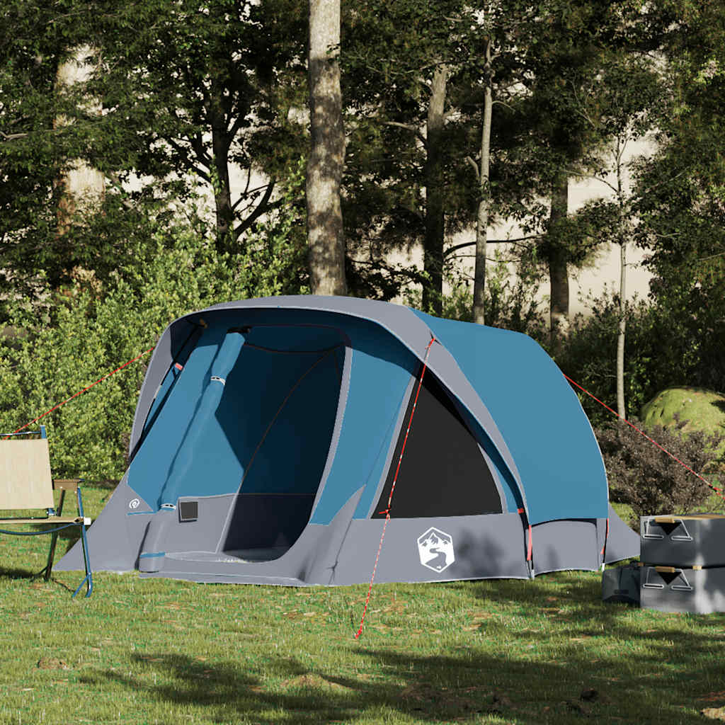 Tenda Familiare Cabina 6 Persone Grigia Arancione Impermeabile