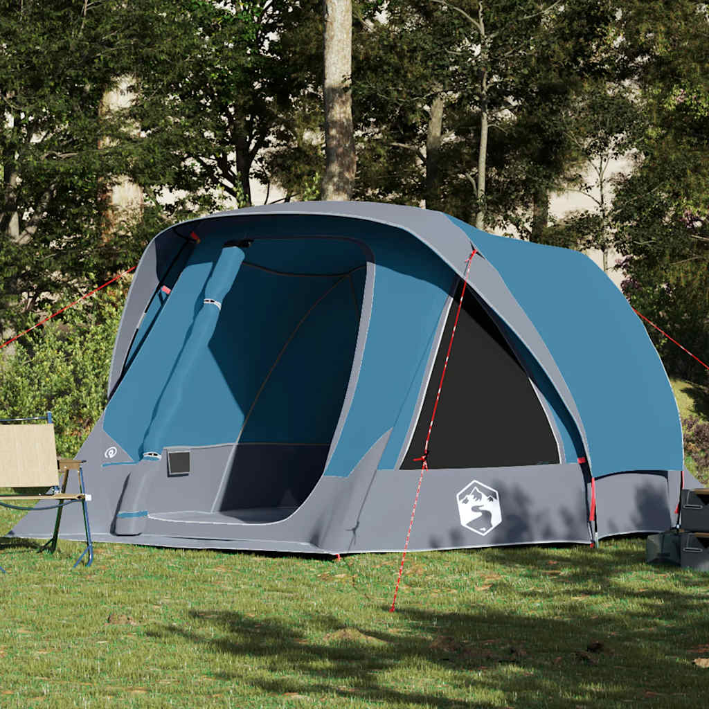 Tenda Familiare Cabina 6 Persone Grigia Arancione Impermeabile